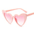 Elegant Retro  Love Heart Sunglasses Women Big Frame Personality Sunglasses Fashion Cute Retro Cat Eye Vintage Sunglasses  For Women and Girl