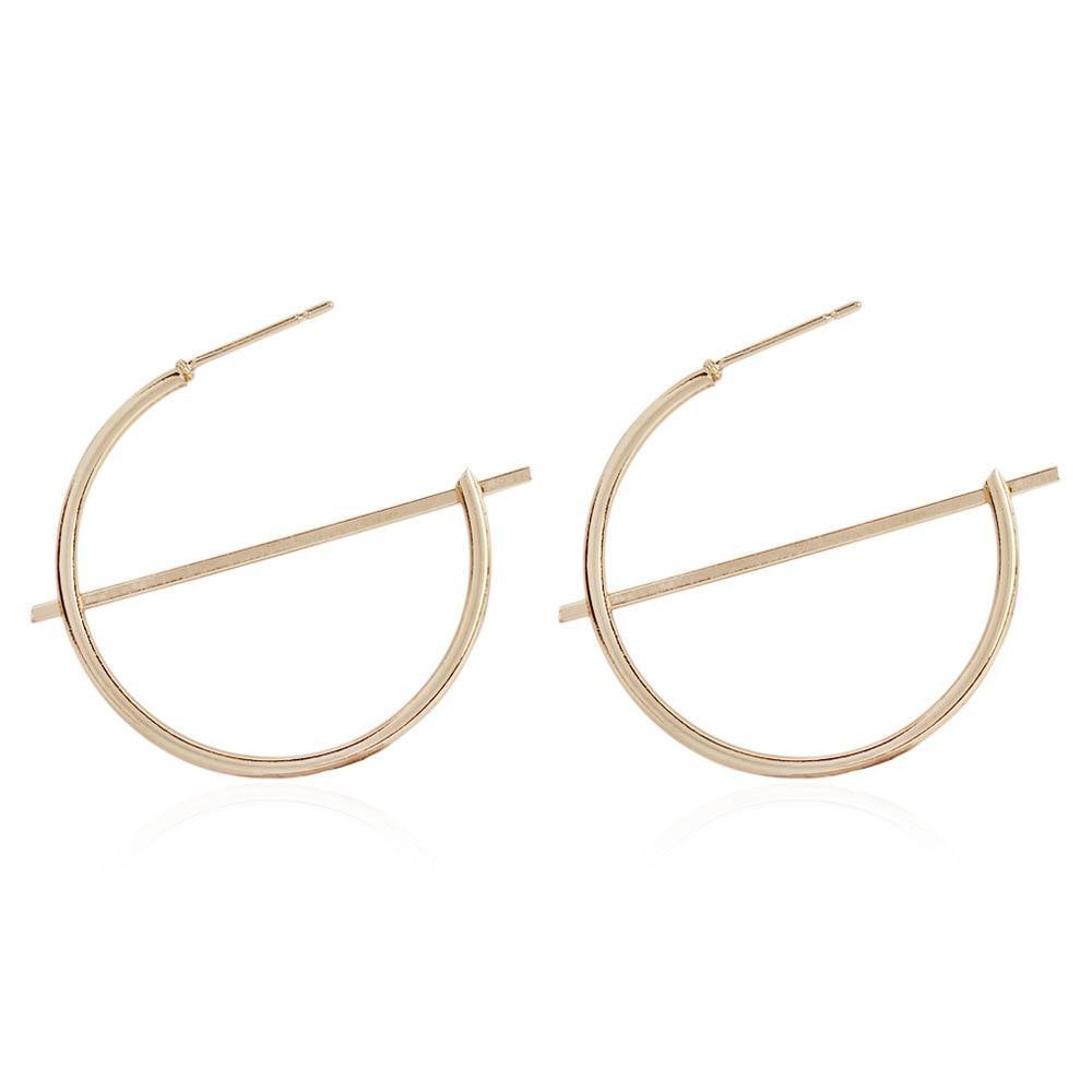 Luxury Modern Trend Fashion Statement Earrings 2020 Style Big Geometric Round Earrings For Women and Girls