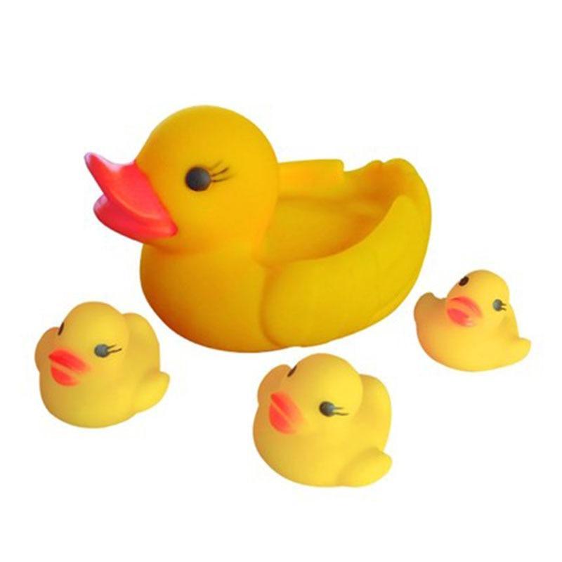 Baby Shower Bath Toys Little Duck  Set Baby Kids Toy Storage Mesh Toy Bag Net Bathroom Organizer Toys For Kids