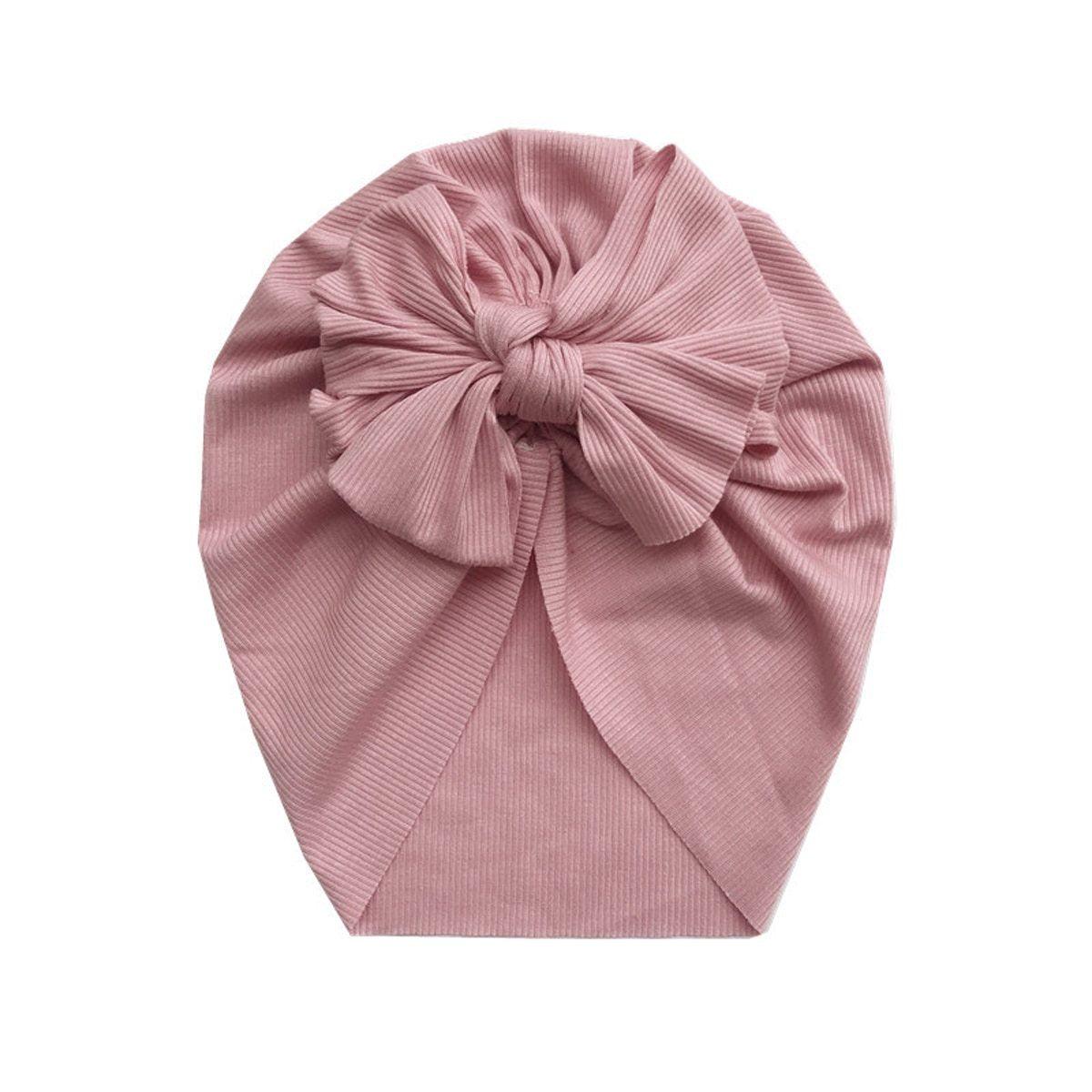 Newborn Baby Boy Girl Turban Cotton Beanie Winter Warm Soft Cap For Kids In Elegant Modern Style For Baby Girls