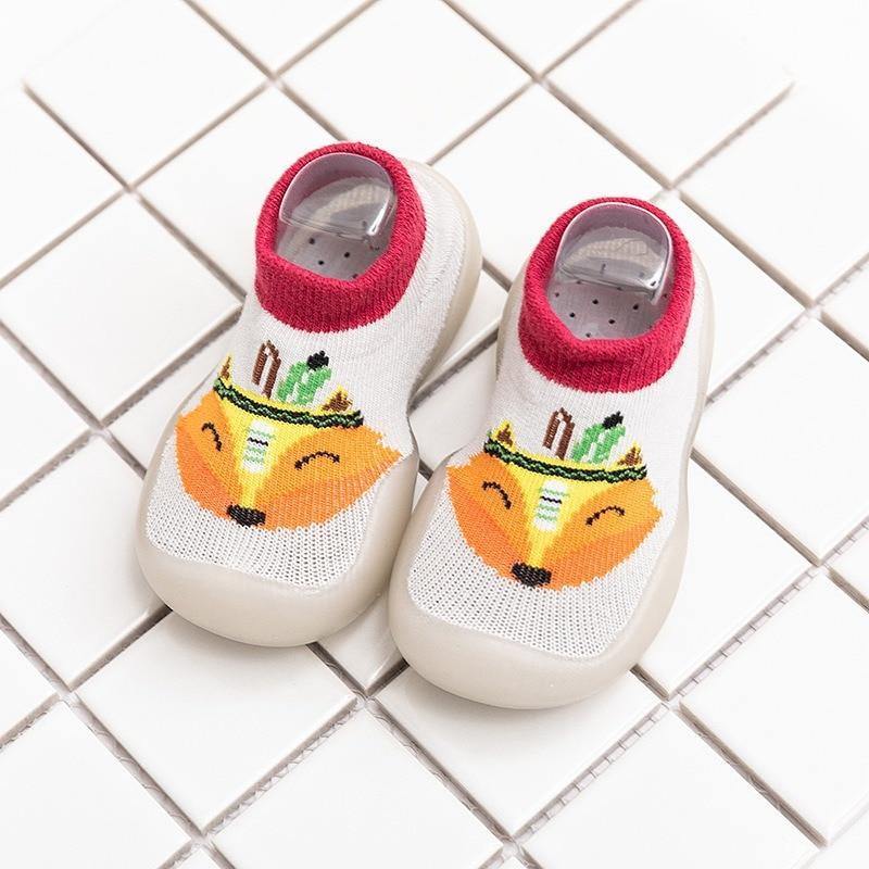 Children Anti-slip Shoes Newborn Baby Girl Cotton Non-slip Floor Socks Baby Boy Rubber Cartoon Indoor Socks Infant Shoes