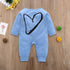 Modern Cat and Heart Baby Boys Girl Romper Long Sleeve Winter Cotton Romper Kid Jumpsuit Playsuit Outfits For Kids