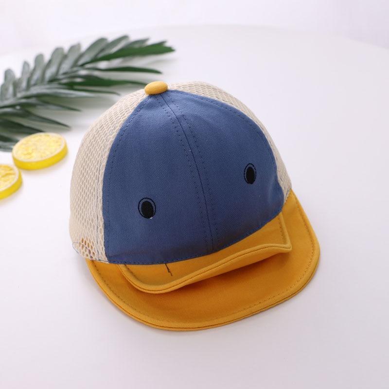 Luxury Summer Newborn Baby Sun Hat Cotton Beret Hat Cartoon Striped Bear Snapback Baseball Cap Baby Hats For girls and Boys Kids