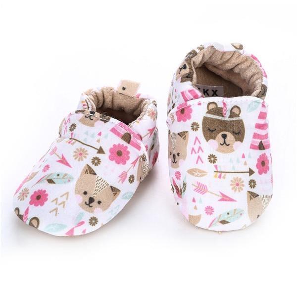 Kid Girls Boy First Walkers Soft Infant Toddler Shoe Cute Flower Footwear For Newborns Baby Shoes