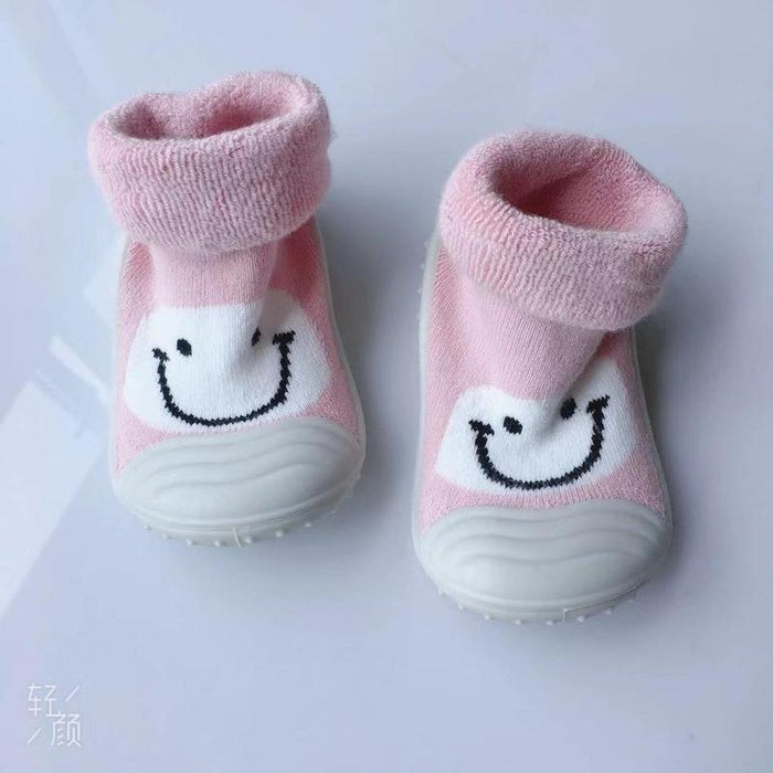 Unisex Cartoon Baby Children's Floor Socks Baby Rubber Soft Sole Socks Breathable Cotton Warm Shoes