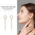 New Luxury Long Crystal Tassel In Gold Color Dangle Earrings For Women