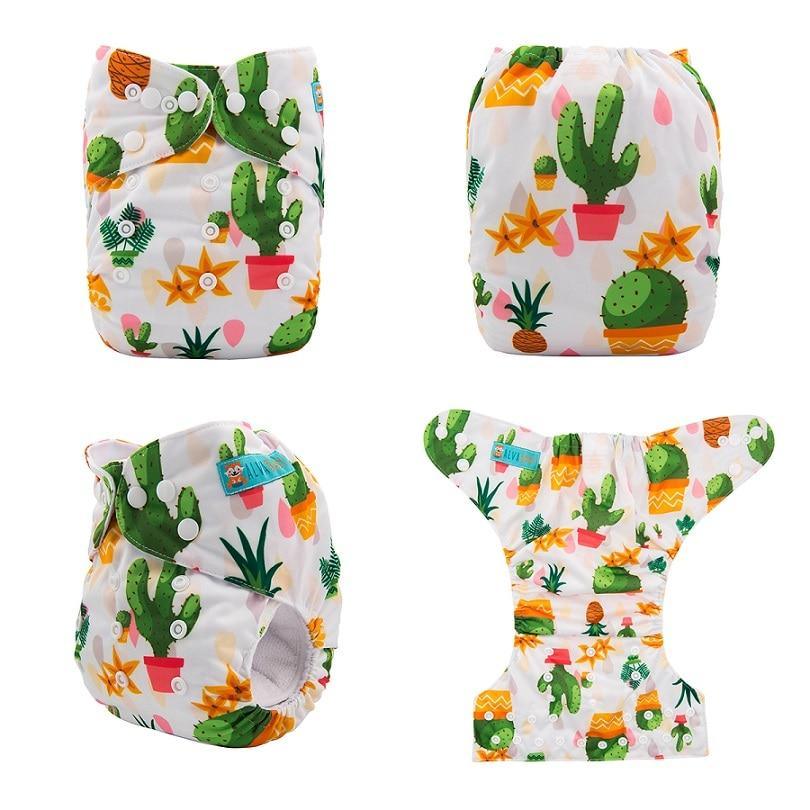 ModernLuxury Printed Baby Cloth Diaper Reusable Cloth Nappy Snap Adjustable Pocket Diaper Nappies For Baby Kids