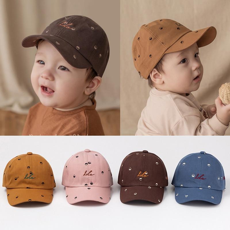 Trend New Style Cute Cotton Baby Hat Cap Kids Boy Adjustable Baseball Hats Children Snapback Hip-Hop Sun Hat