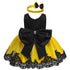 Modern luxury Baby Elegant Baby Girls 1st Year Birthday Dress Halloween Costume Party Dress For Baby And Girls With Big Bow And Modern Unique Colors