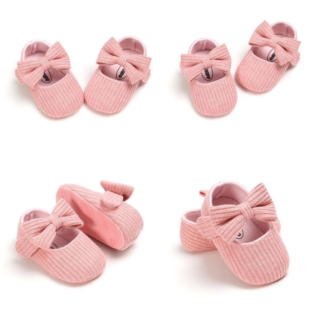 Baby Newborn Infant First Walker Leather Soft Sole Princess Bowknot Shoes Elegant Style Perfect Gift For Baby Girl