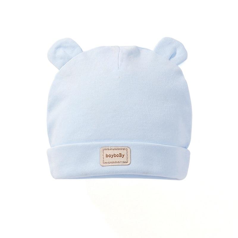 Cute Kids Hat with Bibs Candy Solid Colors for Boys and Girls Beanies Hats Cotton new Born Baby caps & Bibs