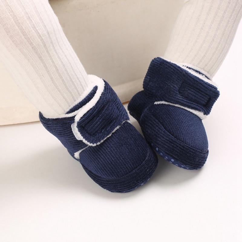 Newborn First Walkers Unisex Cozy Bootie Winter Warm Infant Toddler Crib Soft Autumn Shoes