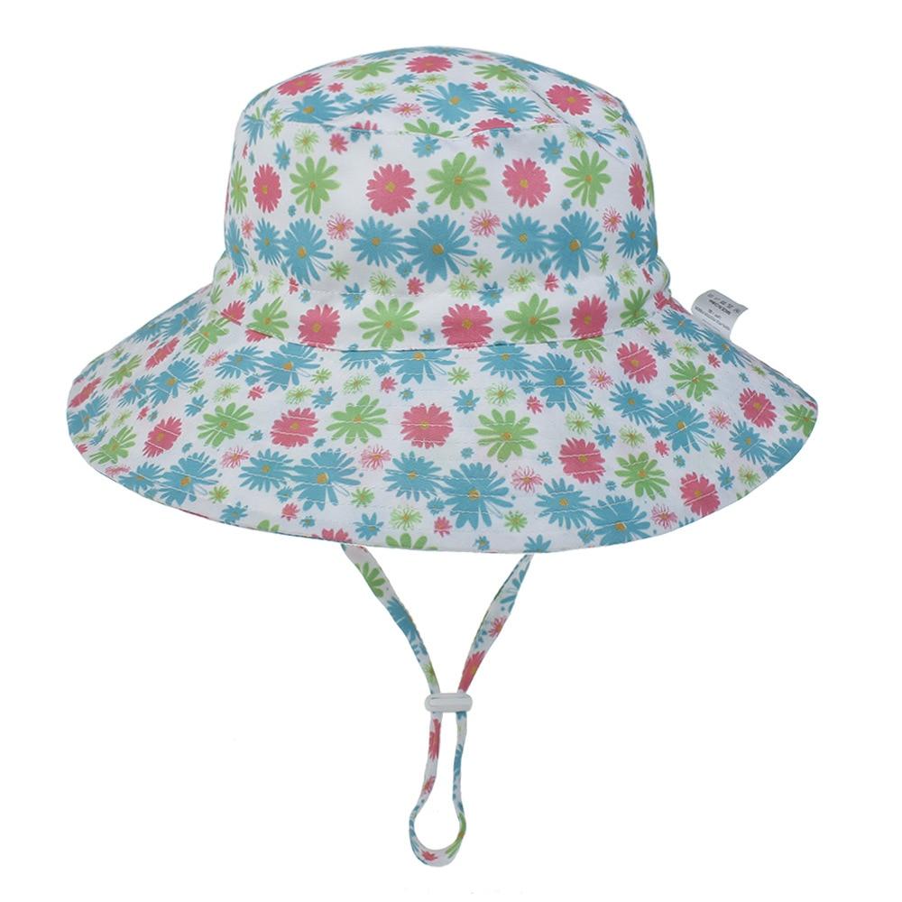 Modern Baby Hat for Girls & Boys Kids Bucket Hat Travel Beach Hat Baby Cap Sun Hats with Windproof Rope