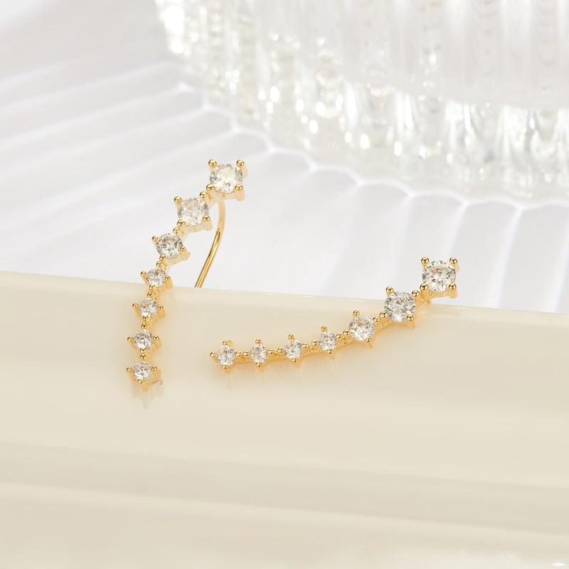 Epic High Quality Super Luxury Shiny Zircon 925 Sterling Silver Great Earring for Women Jewelry