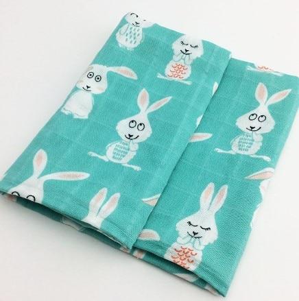 Baby Blankets Newborn Soft Organic Cotton Baby Blanket Muslin Swaddle Wrap Feeding Burp Cloth