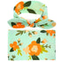 Elegant Colorful Baby Swaddle Wrap Newborn Infant Receiving Blanket Headwear Flower Print Towels With Bow