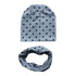 Modern Baby Boys & Girls Hat Scarf Set Beanie Boys Caps with Scarf for Kids In elegant Modern Design