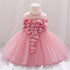 Luxury Modern Designer Toddler Baby Girl Infant Princess Lace Tutu Dress Baby Girl Wedding Dress Kids Party Dress