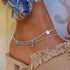 Luxury Modern Bohemian Butterfly Anklets For Woman,Vintage Handmade Tassel Beads Ankle Bracelet