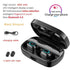 STEVVEX 3500mAh LED Bluetooth Wireless Earphones Headphones Earbuds TWS Touch Control Sport Headset Noise Cancel Earphone Headphone