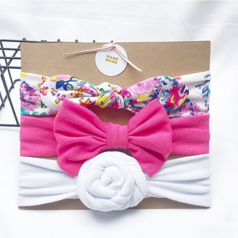 Baby Headbands For Newborn Hair Band Cute Baby Bow Flower Elastic Bow Headwear Kids Gifts Girl Hair Accessories