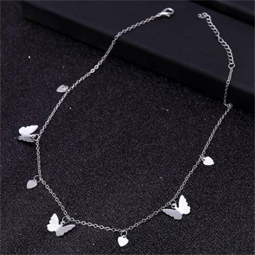 Modern Gold Chain Butterfly Pendant Choker Necklace Luxury For Women Statement Bohemian Beach Jewelry Gift Cheap