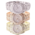 Fashion Watch Women Luxury  Round Quartz Watch Wrist Watches for Women Shiny Gold Sliver Watches  Wrist Watch For Ladies Gift