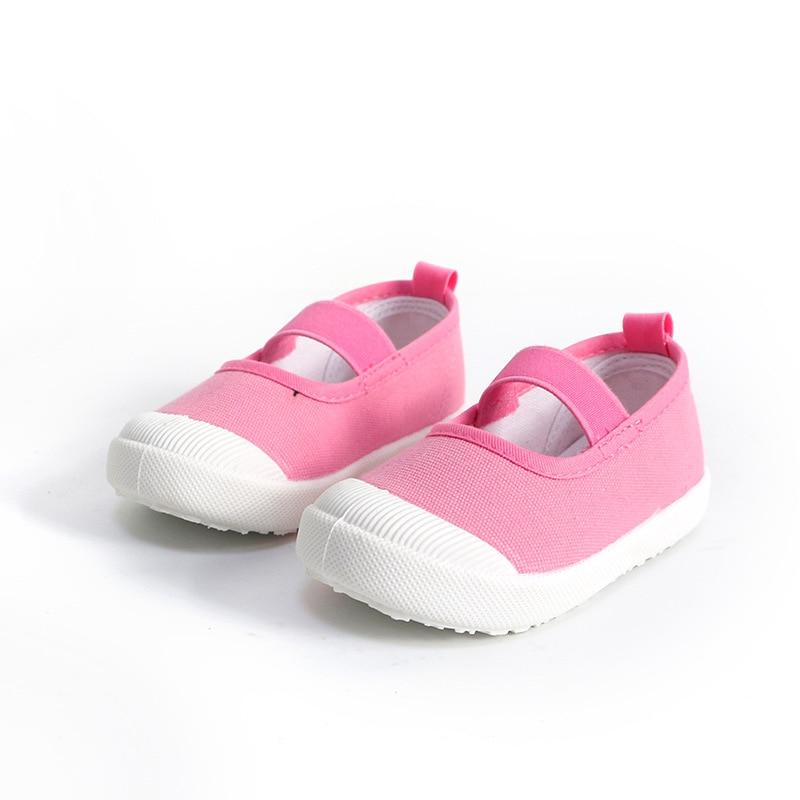 Baby Girl Shoes Kids Canvas Shoes Children's Casual Sneakers Candy Color Flowers For Girls Floral Prints