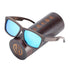 New Elegant Square Sunglasses Bamboo Brown Wood Sun glasses Polarized Vintage For Women and Men With UV400 Protection