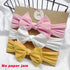 Summer Cute Floral Bows Baby Girl Headbands Elastic Bowknot Newborn Hair Band Turban Set Hair Accessories Bow Set For Kids