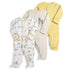 3Pcs Baby unisex Rompers  Long Sleeve Sleep suit Cartoon Jumpsuit Baby Pajamas Stes For Kids Between 0-12Months