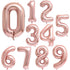 Luxury Big Modern 32inch Number Foil Helium Balloons For Birthday Party and Celebrations Modern Decoration