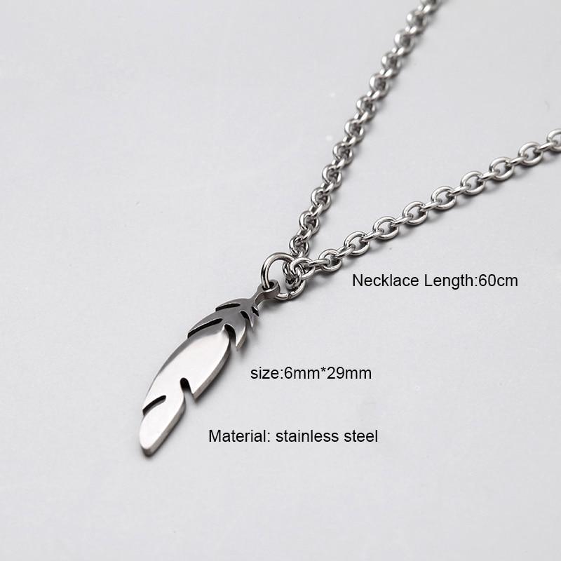 Elegant Modern Men Stainless Steel Necklace For Women and Men Simple Long Chain Rectangular pendant Necklace Statement Couples Choker Gifts