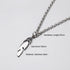 Elegant Modern Men Stainless Steel Necklace For Women and Men Simple Long Chain Rectangular pendant Necklace Statement Couples Choker Gifts