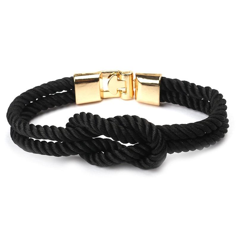 Modern Elegant Multi-Layer Concentric New Knot Braided Nylon Rope Men Anchor Amazing Bracelet Charm Couple Bracelets For Women Navy Jewelry Friendship