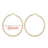Big Circle Gold and Silver Luxury Woman 40mm 60mm 70mm 80mm Exaggerate Big Smooth Circle Hoop Earrings In Elegant Style