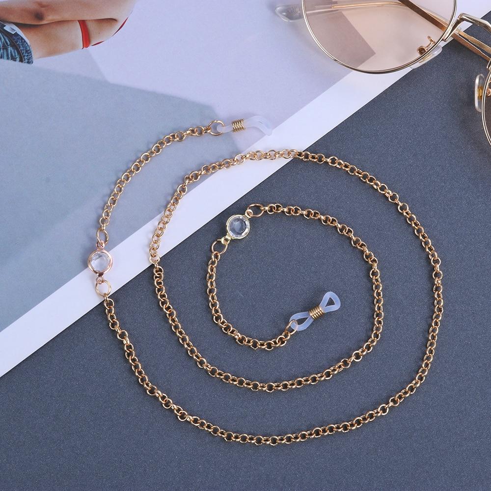 Women Pearls Sunglasses Chains Gold Eyeglasses Chains Sunglasses Holder Necklace Eyewear Accessories