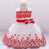 Leaf Embroidered Princess  Children Elegant Dress For Girls  Baby Wedding Dresses Unique Design