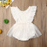 Modern Newborn Baby Girl Flower Lace Romper Bodysuit Jumpsuit Tutu Dress Outfit Clothes Made for Little Prinsess girls between 0-24Months