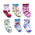 6 Pairs Cotton Children's Anti-slip Low Cut Floor Socks With Rubber Grips For Boys And Girls