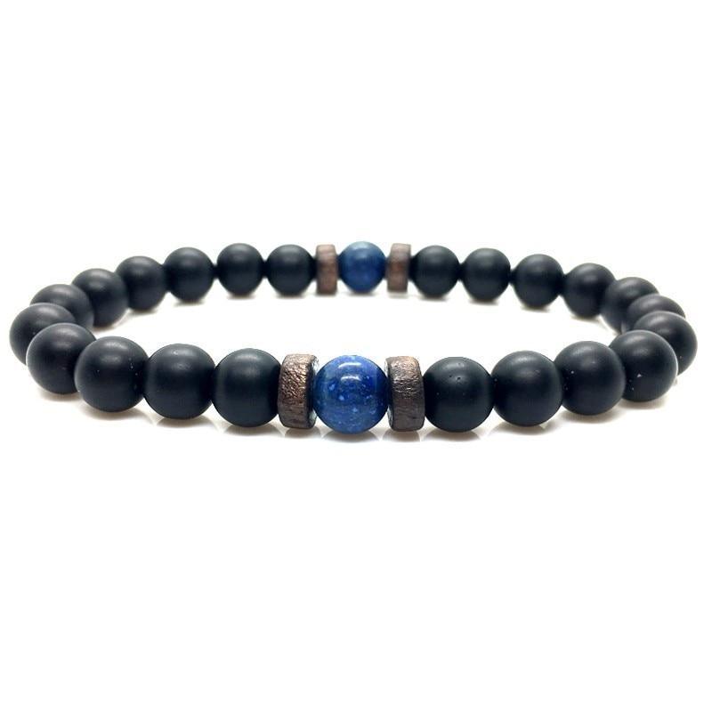 Lava Stone Men Wrist  Bracelet Natural Moonstone Bead Tibetan  Chakra Diffuser Bracelets For Men Jewelry Cool Gifts