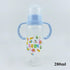 Unisex Baby 150/280ml Wide Mouth Soft Silicone Cover Straw Drinking Milk Bottle For Newborn Nursing Product With Handle