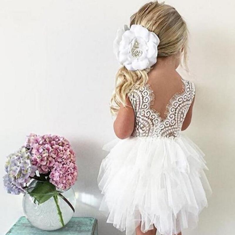 Luxury Toddler Girl Baby Clothing Dresses For 1 Year Birthday Christening Lace Girls Tulle  Infant Party Cake Smash Outfit Dress for Girls 1-6 Years