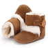 Newborn Infant Baby Snow Boots Winter Warm Cotton Baby Shoes Solid Button Autumn Ankle Bright Colors Boots