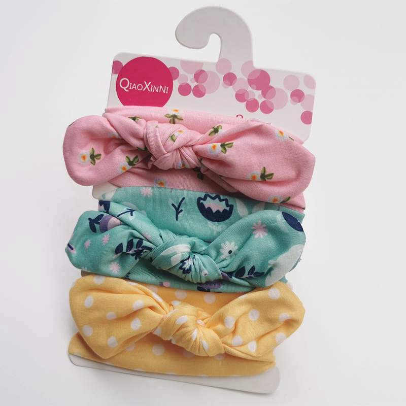 Summer Cute Floral Bows Baby Girl Headbands Elastic Bowknot Newborn Hair Band Turban Set Hair Accessories Bow Set For Kids