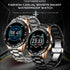 New Smart Watch For Men  With IP67 Waterproof Protecion and Heart Rate Fitness Tracker Pedometer For Android and IOS sistems Steel Band Sports Men Smart Watch