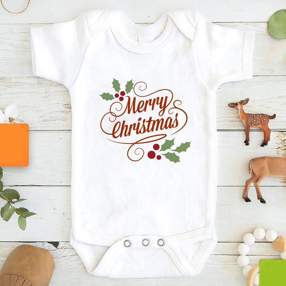 Baby Girl / boy Clothes Cute Dog Christmas Print  One-Pieces Bodysuit for Newborns Design