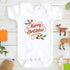 Baby Girl / boy Clothes Cute Dog Christmas Print  One-Pieces Bodysuit for Newborns Design