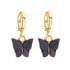 Fashion Bohemian punk Earrings Jewelry gold & silver color butterfly shape Stud Earrings