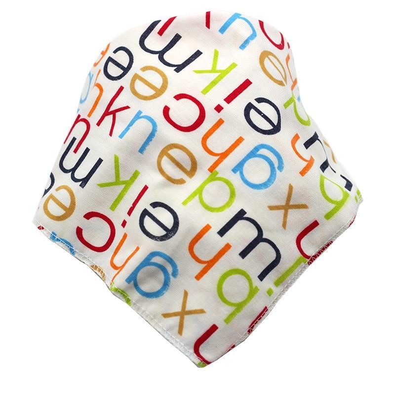 Baby Bibs Triangle Cotton Cartoon Child Bandana Dribble Bibs Newborn Slabber Absorbent Cloth For Baby and Kids